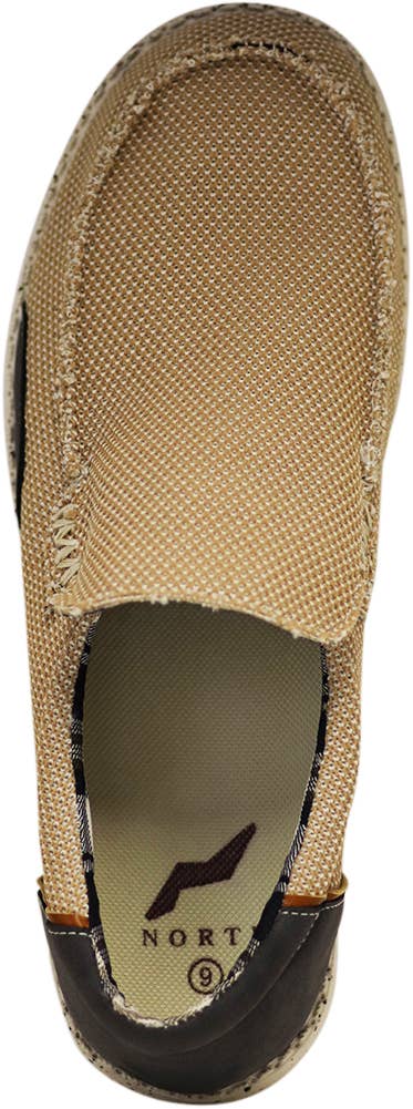 NORTY Men Lightweight Loafer Slip on Lace up Boat Shoe