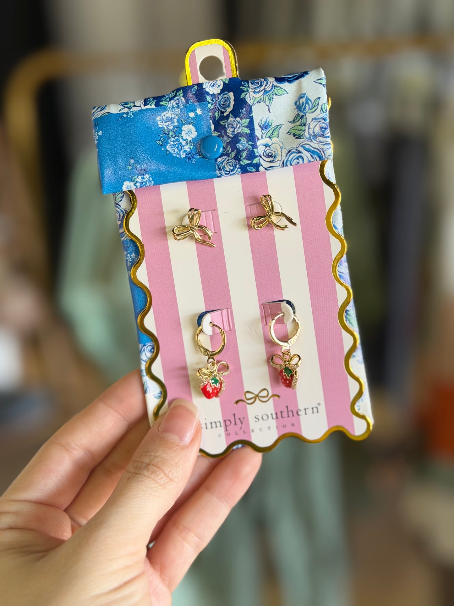 Simply Southern Earring Set - Strawberry