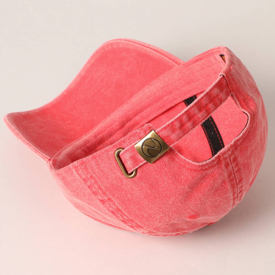 Valentine's Day Be Mine Lettering Embroidered Cap: Red
