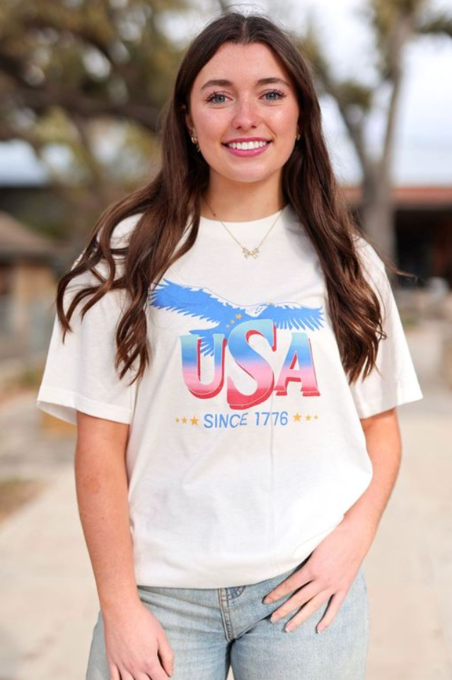 USA Eagle- SS (White)
