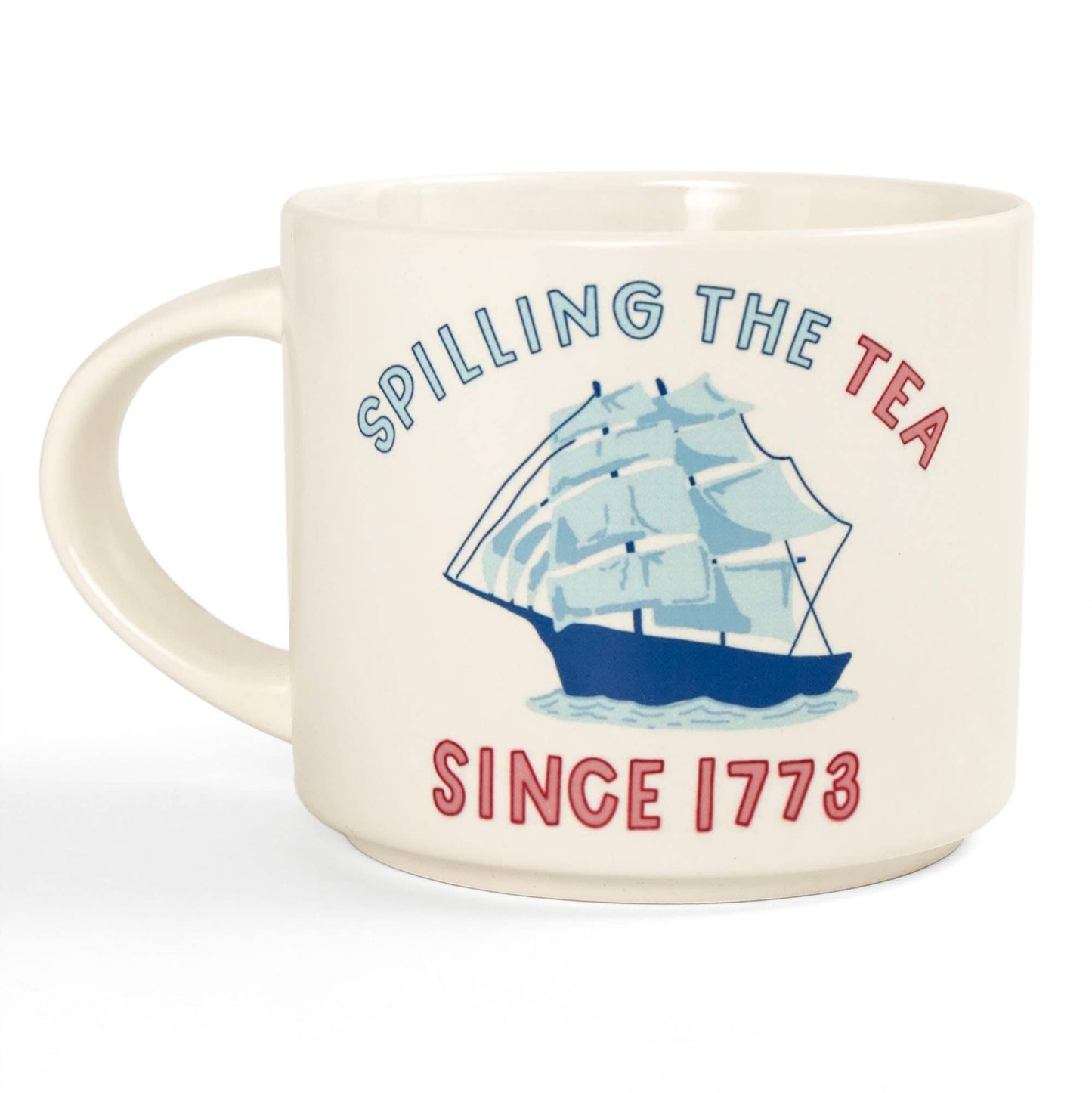 Spilling The Tea Large Ceramic Mug