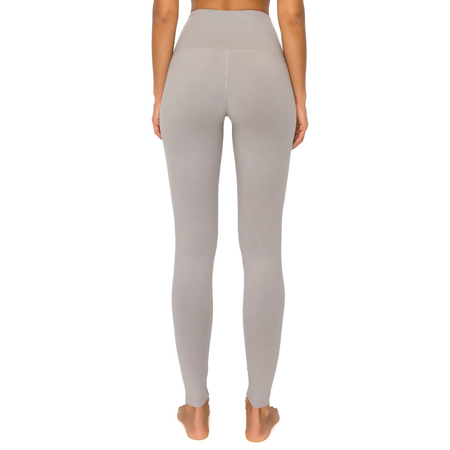 5" Yoga Band Premium Solid Activewear Leggings: Black