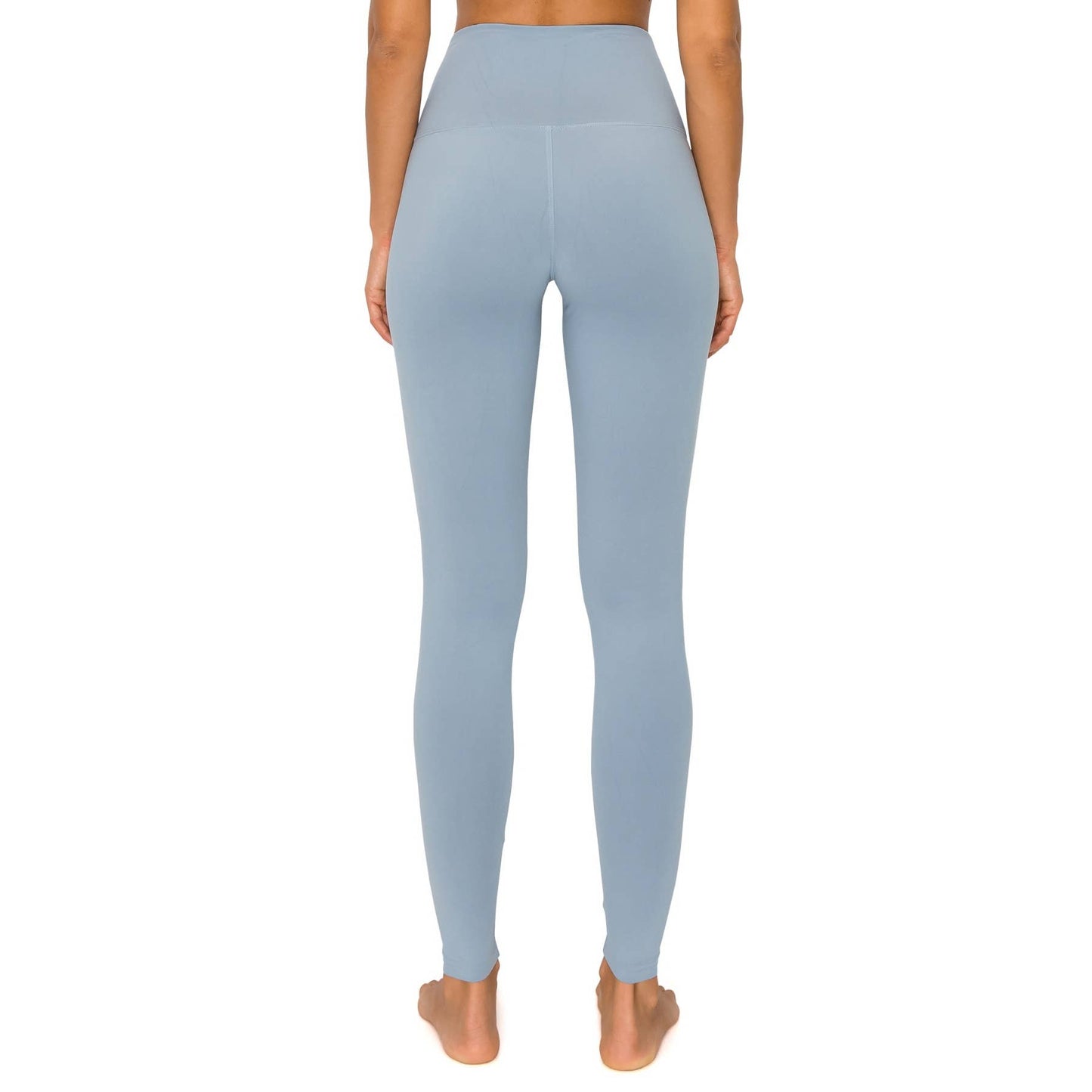 5" Yoga Band Premium Solid Activewear Leggings: Black