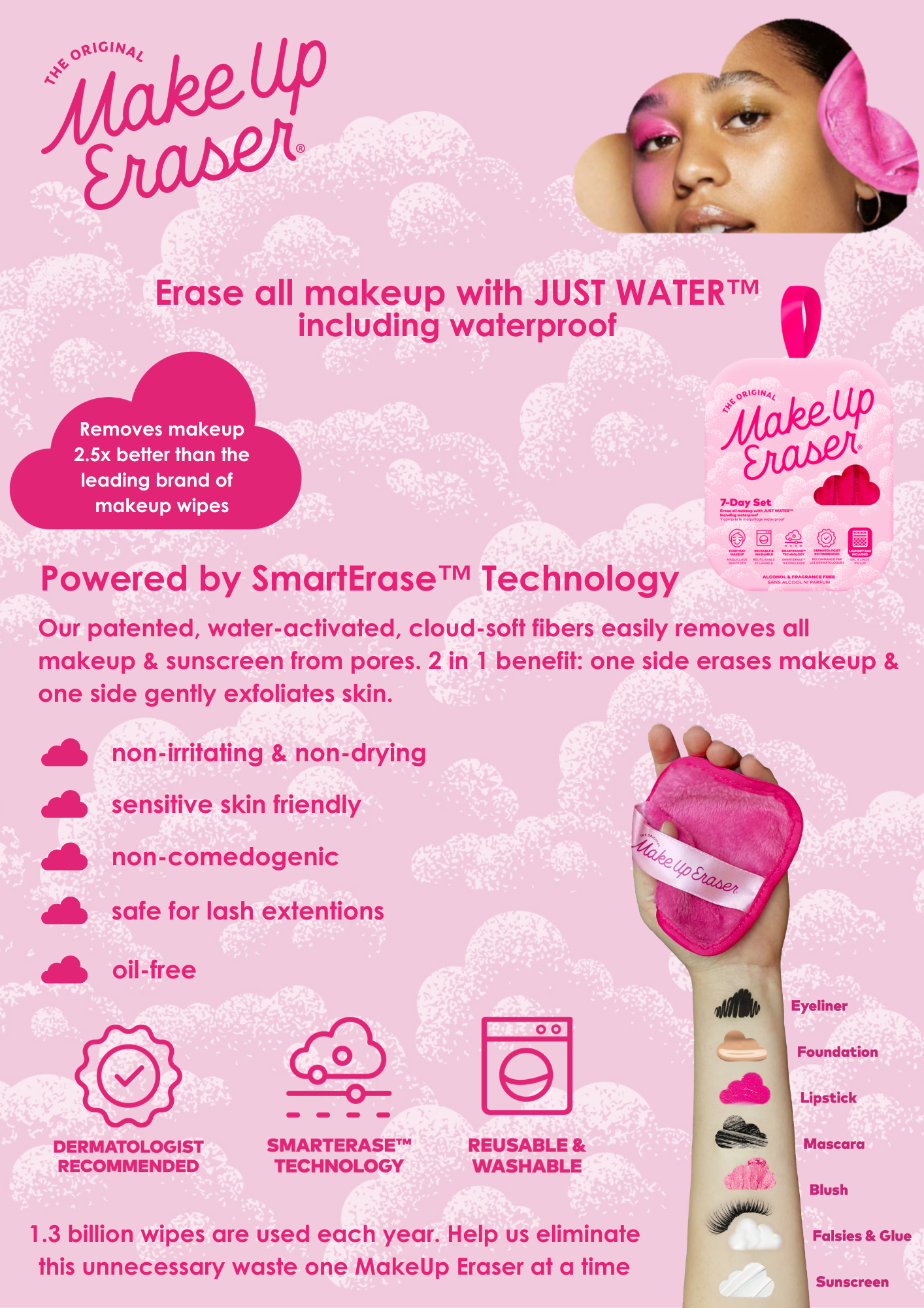 Barbie © 7-Day MakeUp Eraser Set