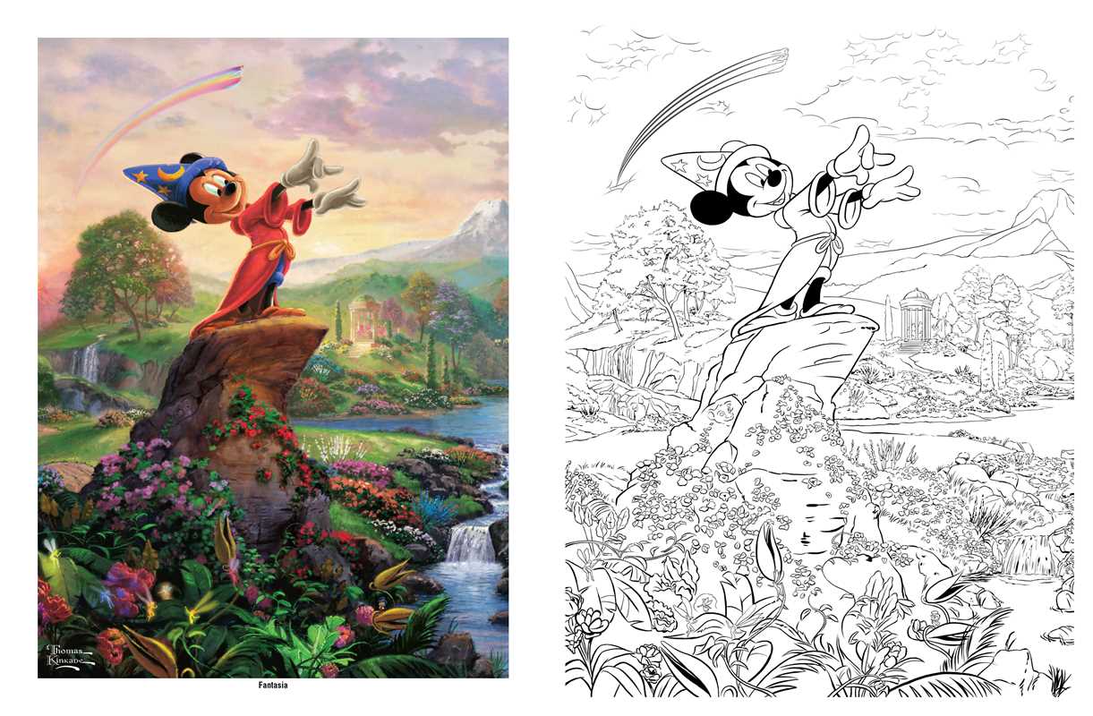 Disney Dreams Collection Thomas Kinkade Studios Coloring Book by Thomas Kinkade: Paperback; 128 pages / English