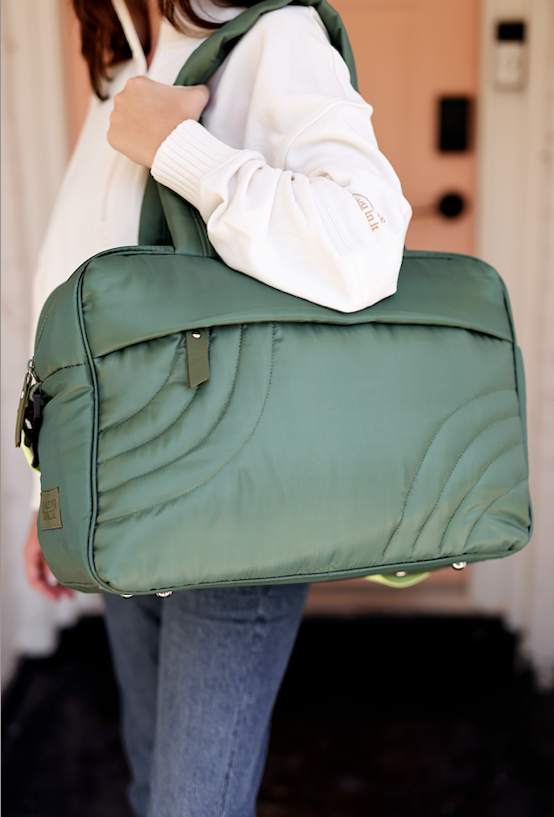 Modern Puffer Duffle - Dark Olive