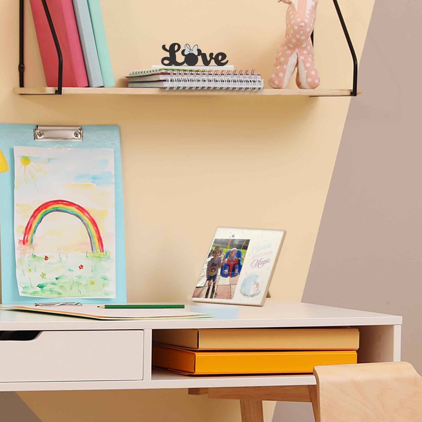 Disney Frozen Elsa & Nokk Spark Your Own Magic Photo Frame: Wood