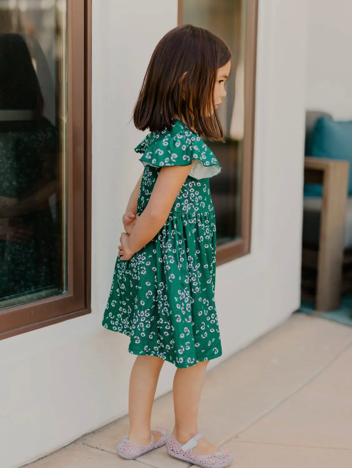 Girl’s “Flower Girl” Ruffle Dress
