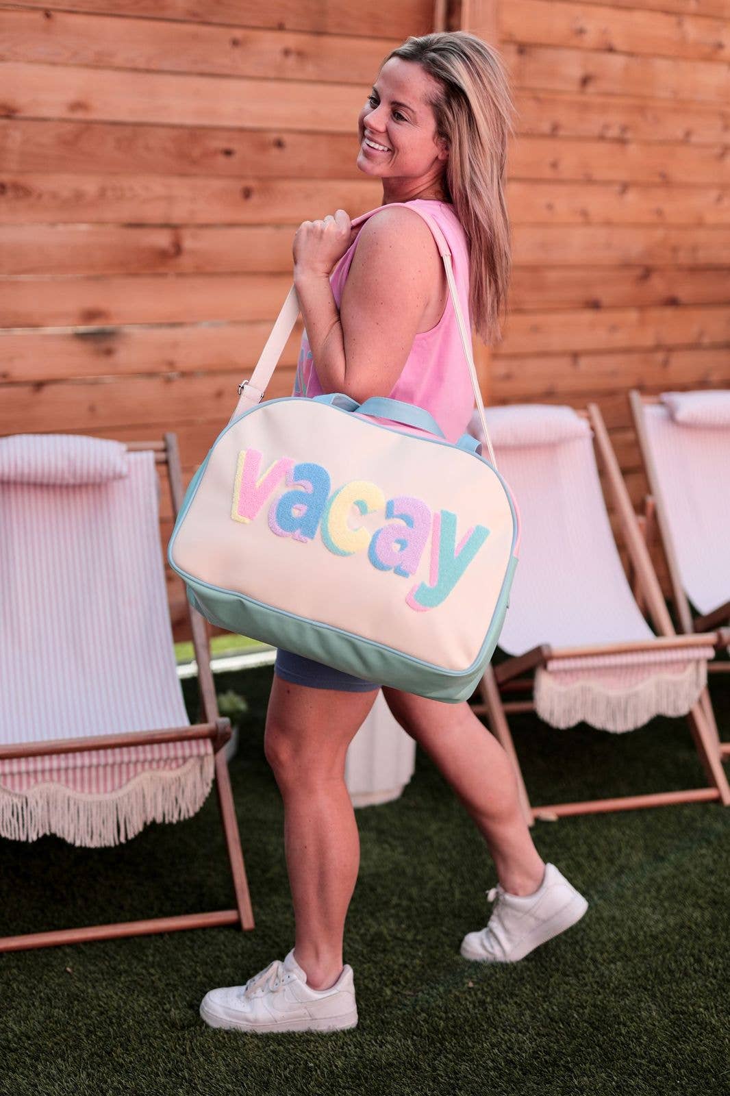 Duffle Bag - Vacay (Cream Pastels)
