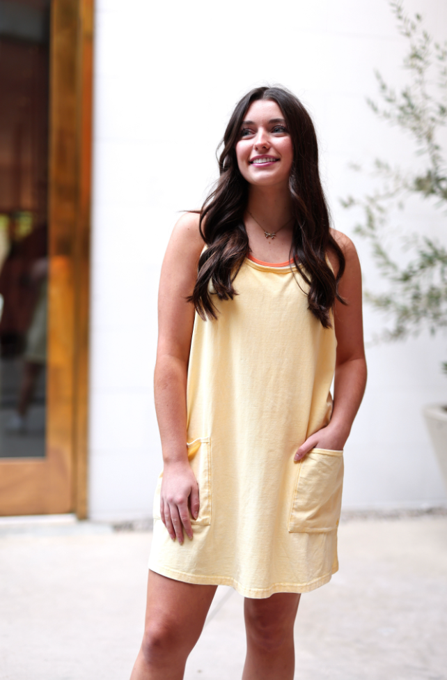 On The Go Shorts Dress- Sunshine (Yellow)