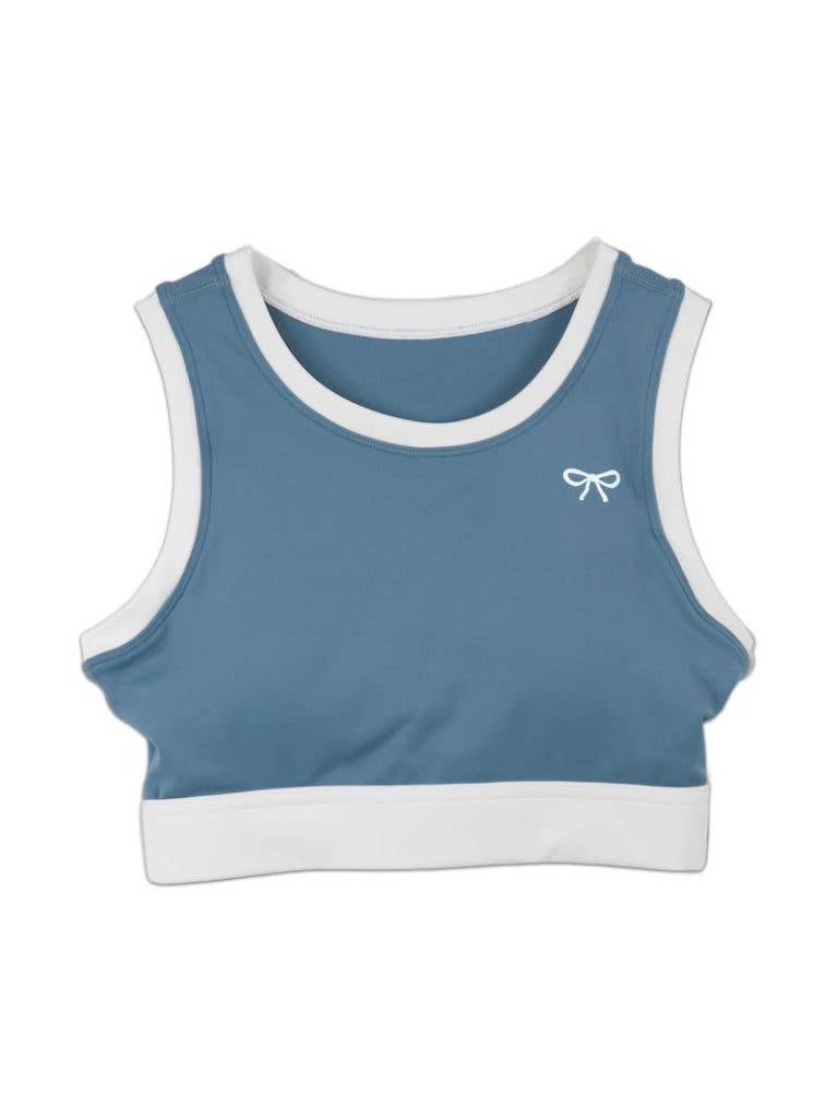 Contrast Sports Bra- Blue