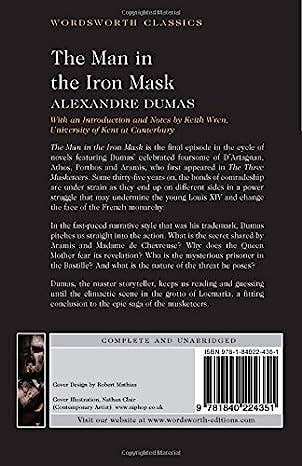 The Man in the Iron Mask | Dumas | Wordsworth Classic | Book