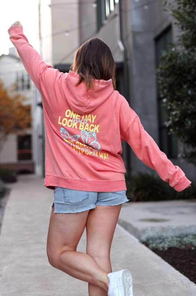 One Day You'll Look Back- Oversized Hoodie (Sunset)