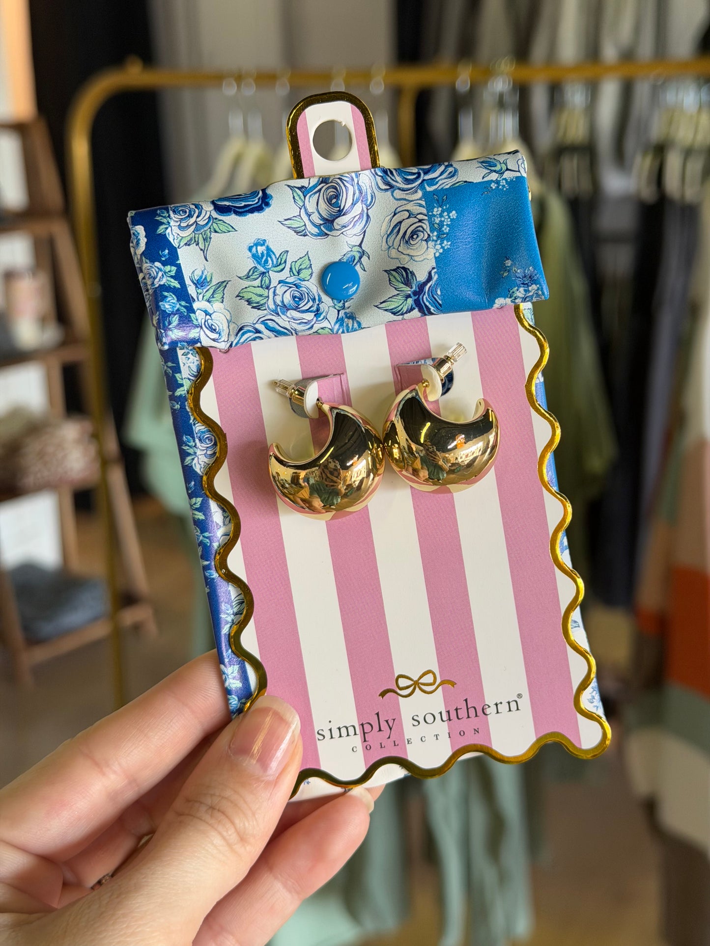 Simply Southern Earring - Half Moon