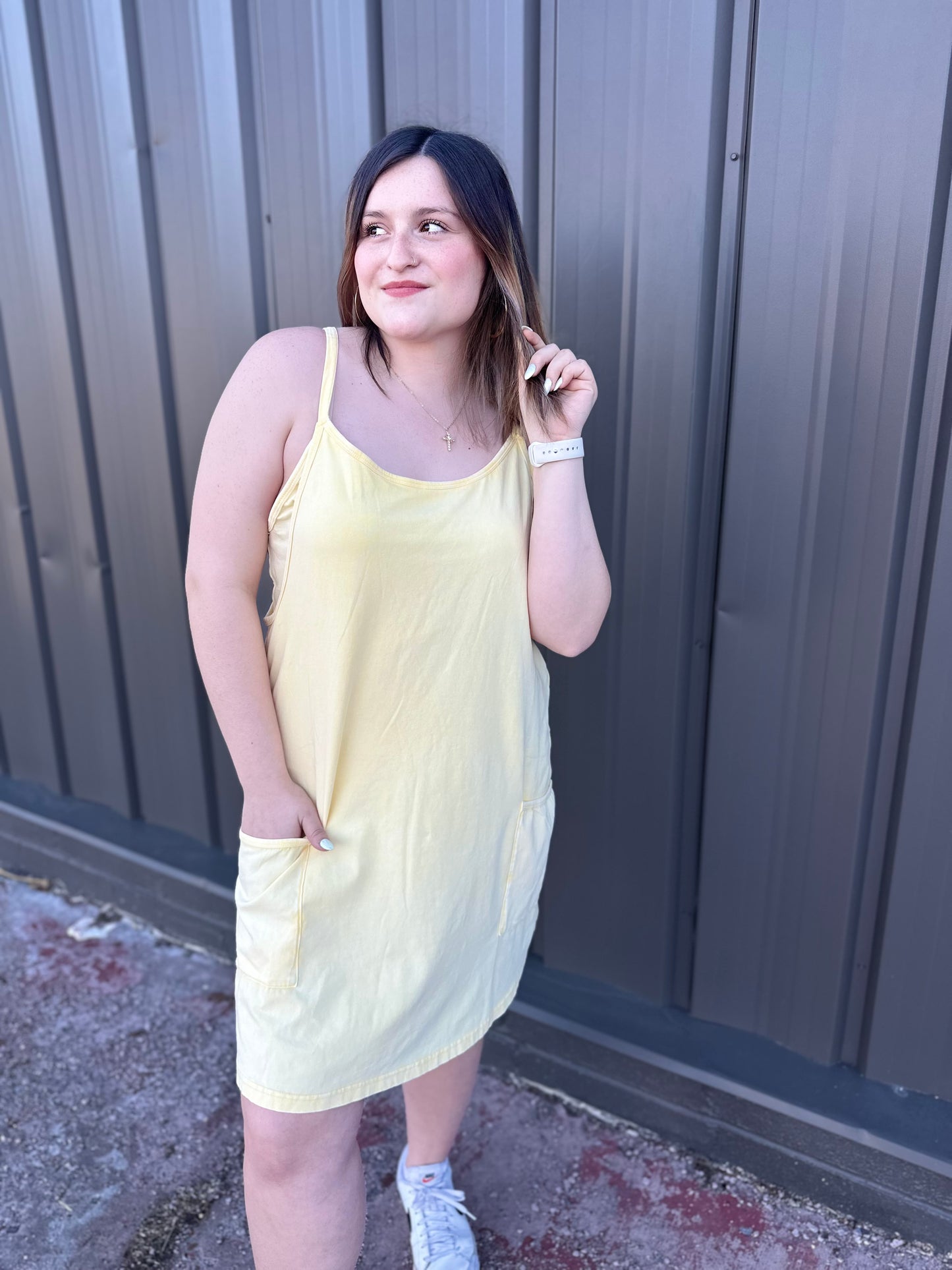 On The Go Shorts Dress- Sunshine (Yellow)