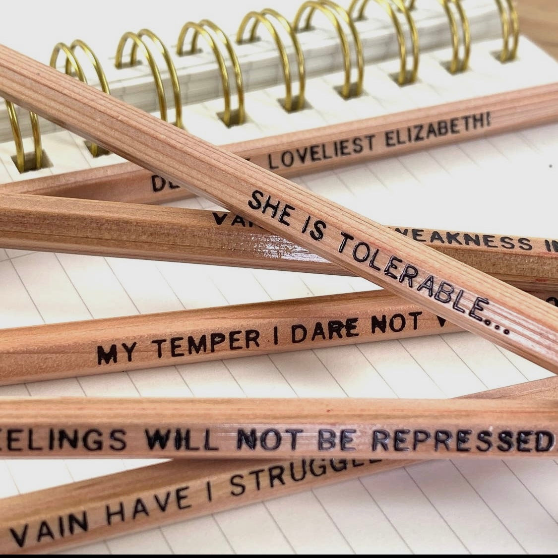 Pride & Prejudice Mr. Darcy Quote Pencils