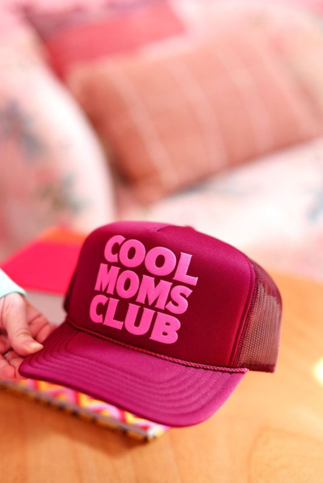 Cool Moms Club - Trucker Hat (Maroon)