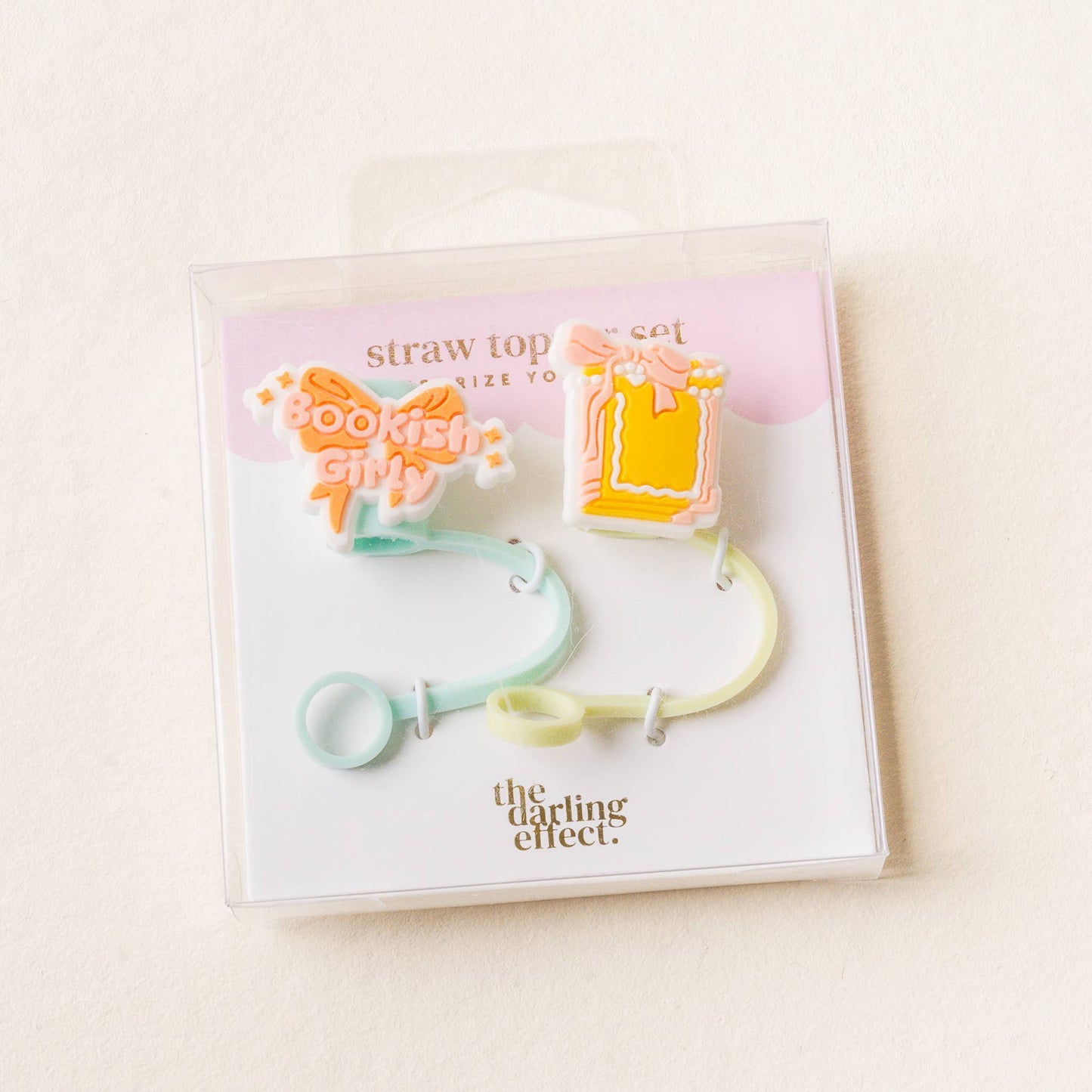 Straw Topper Set-Bookish Girly