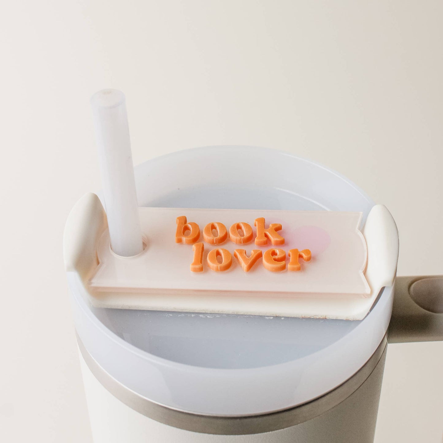 Tumbler Lid Tag-Book Lover