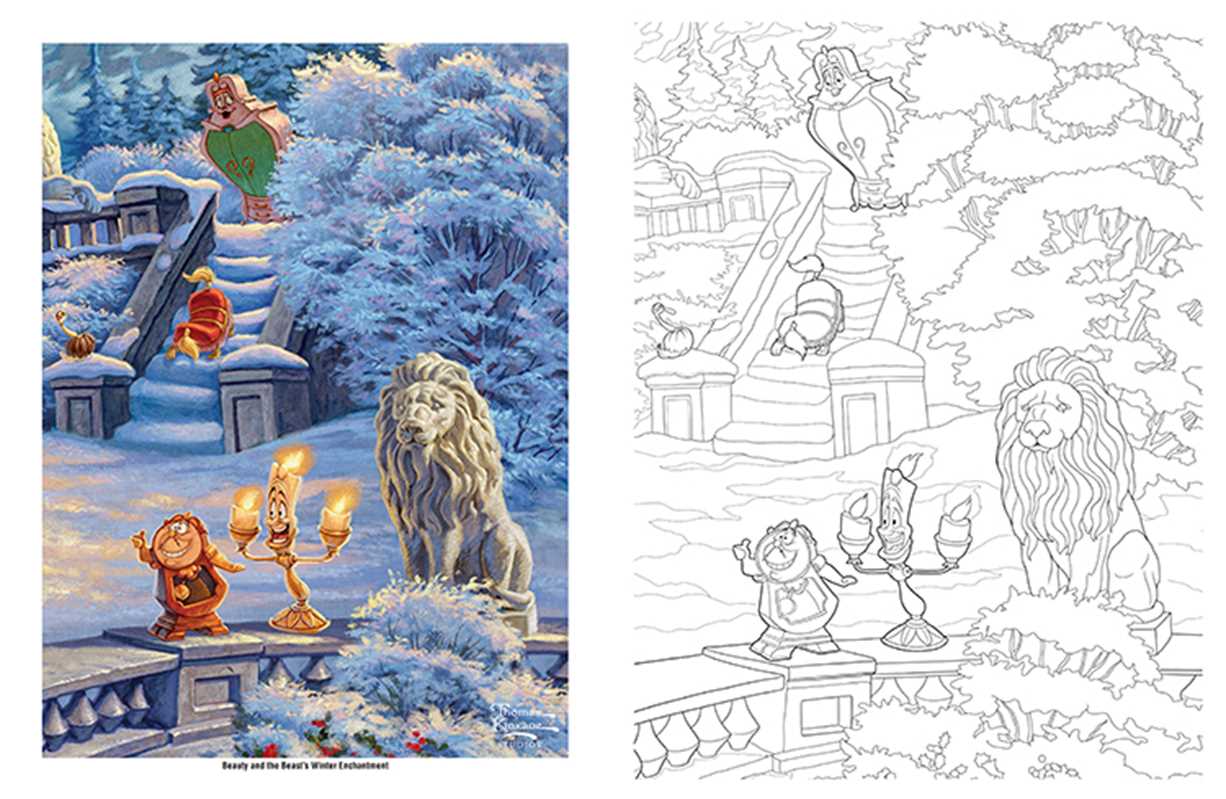 Disney Dreams Collection Thomas Kinkade Studios Disney Princess Coloring Book by Thomas Kinkade: Paperback; 96 pages / English