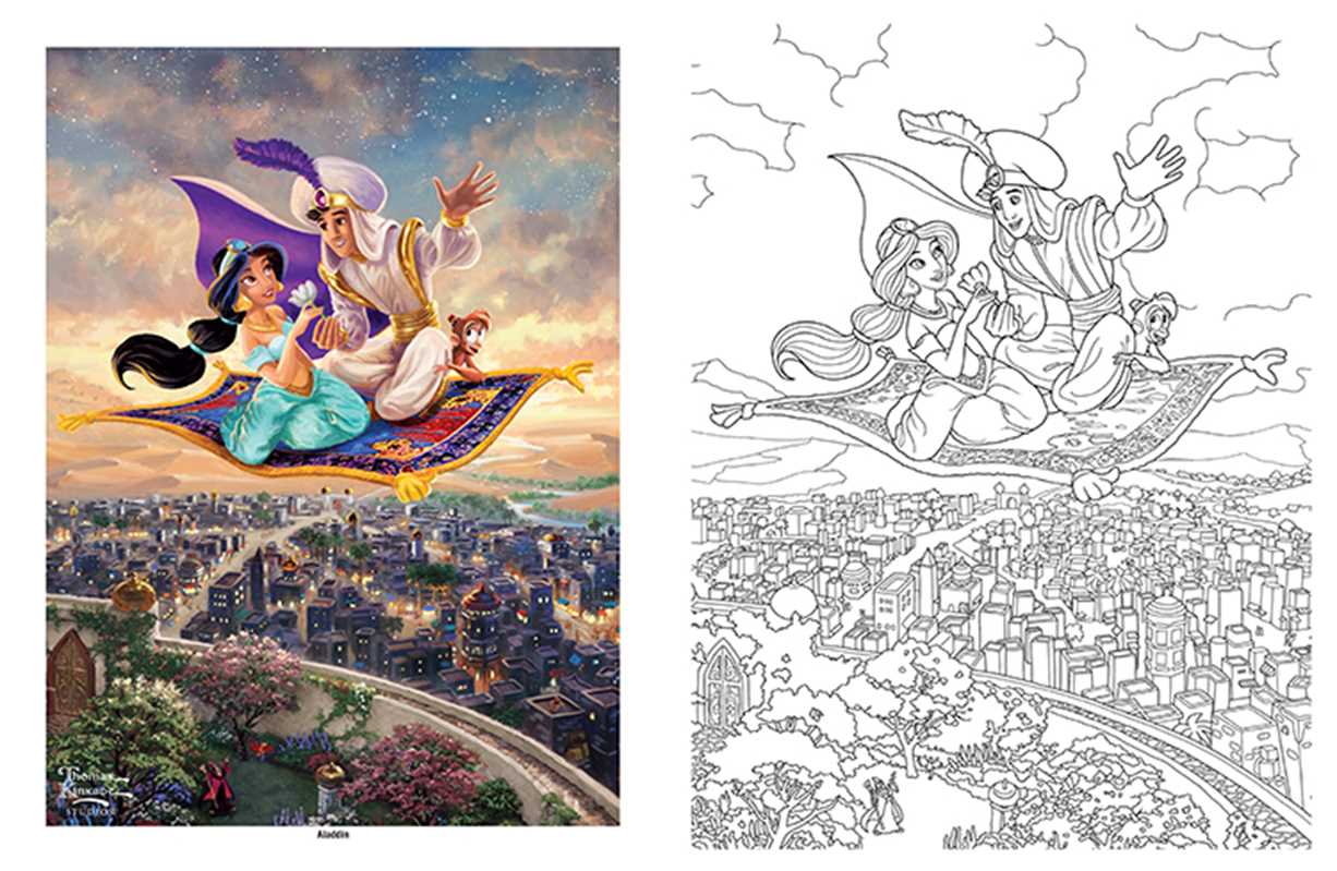 Disney Dreams Collection Thomas Kinkade Studios Disney Princess Coloring Book by Thomas Kinkade: Paperback; 96 pages / English