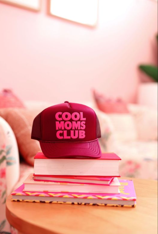Cool Moms Club - Trucker Hat (Maroon)
