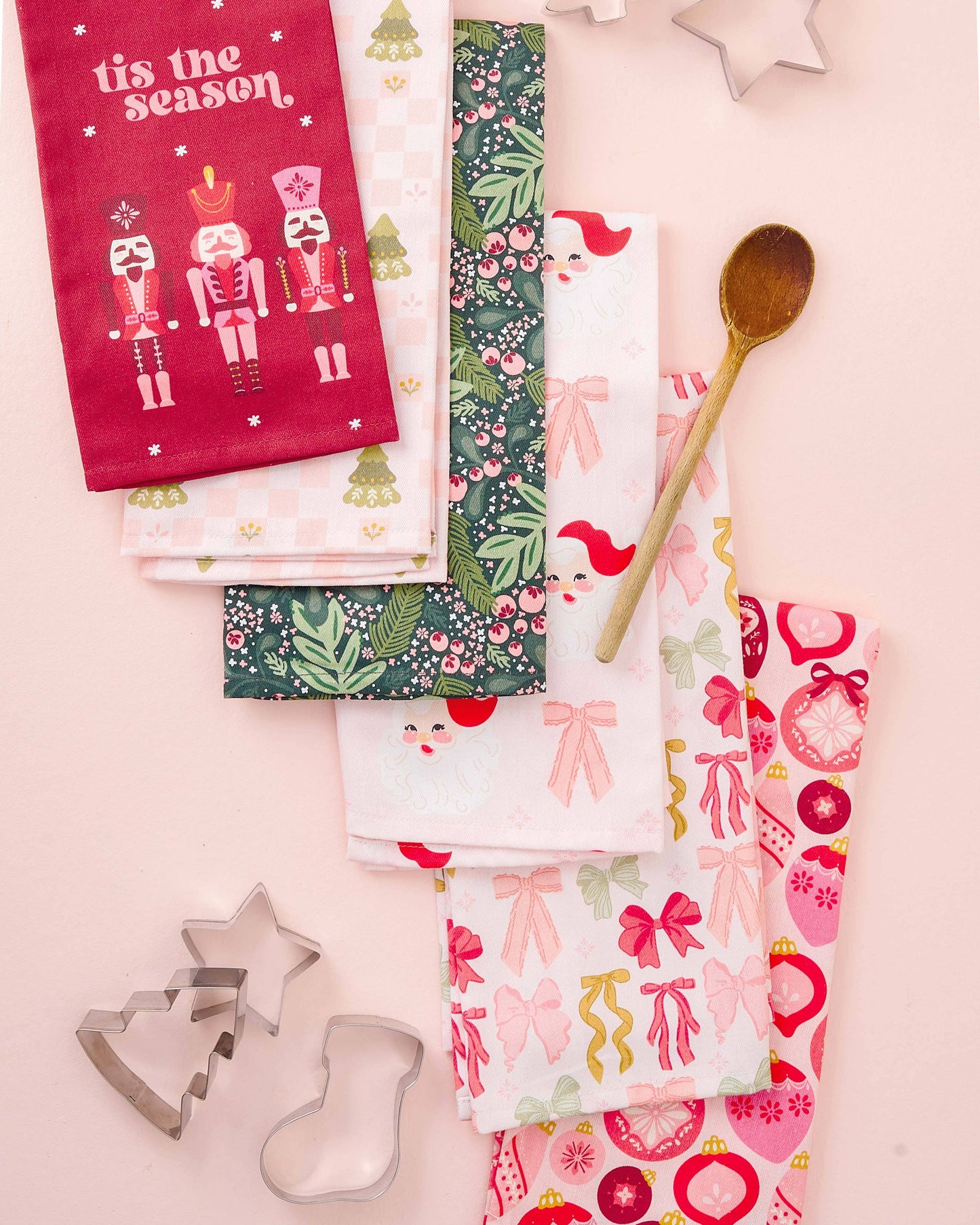 Tea Towel-Jolly Sprig Green