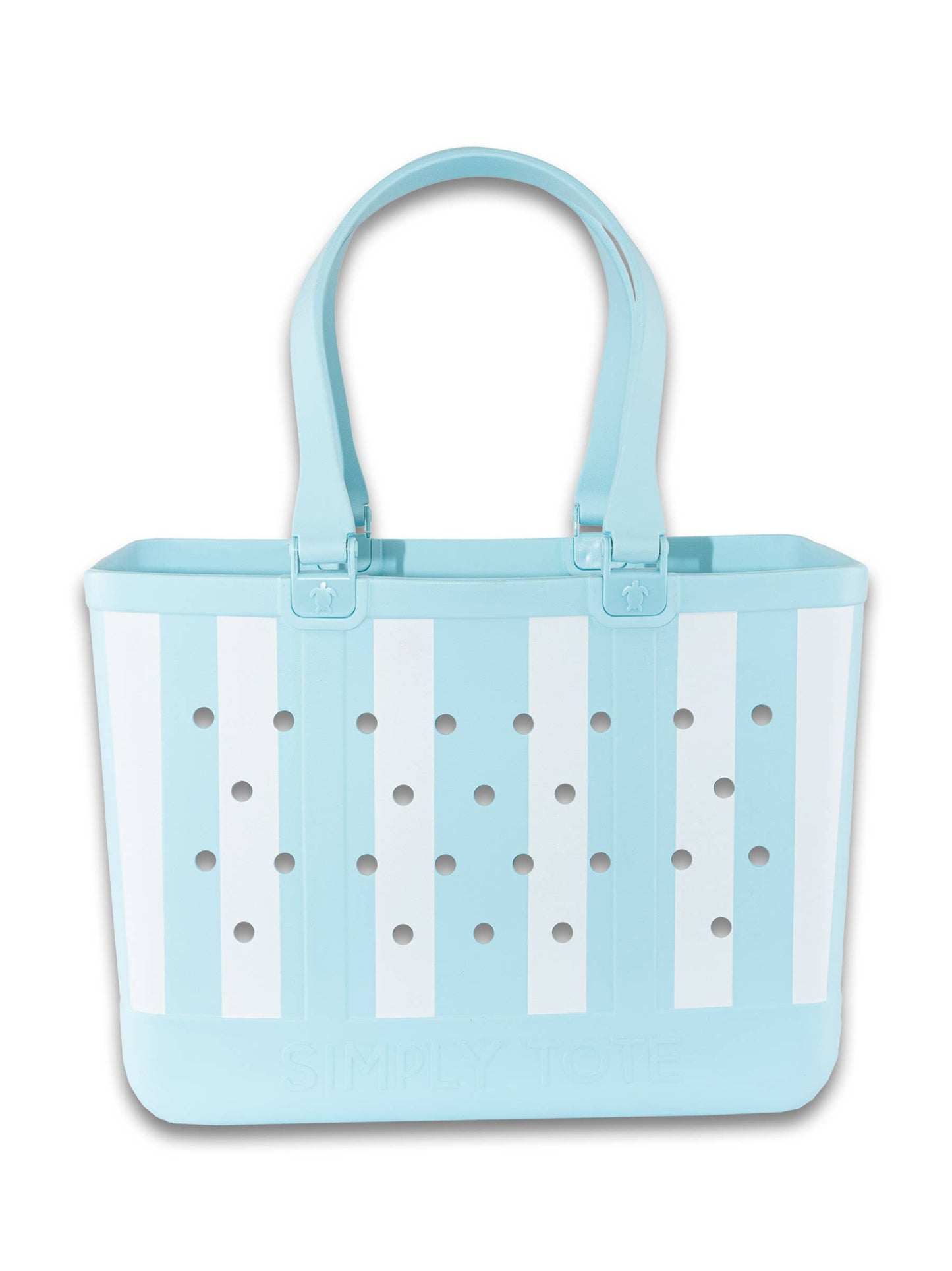 Striped Simply Tote: SKY