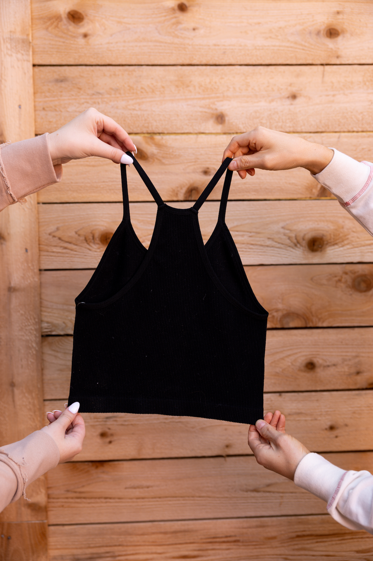 Ribbed Bralette- Midnight