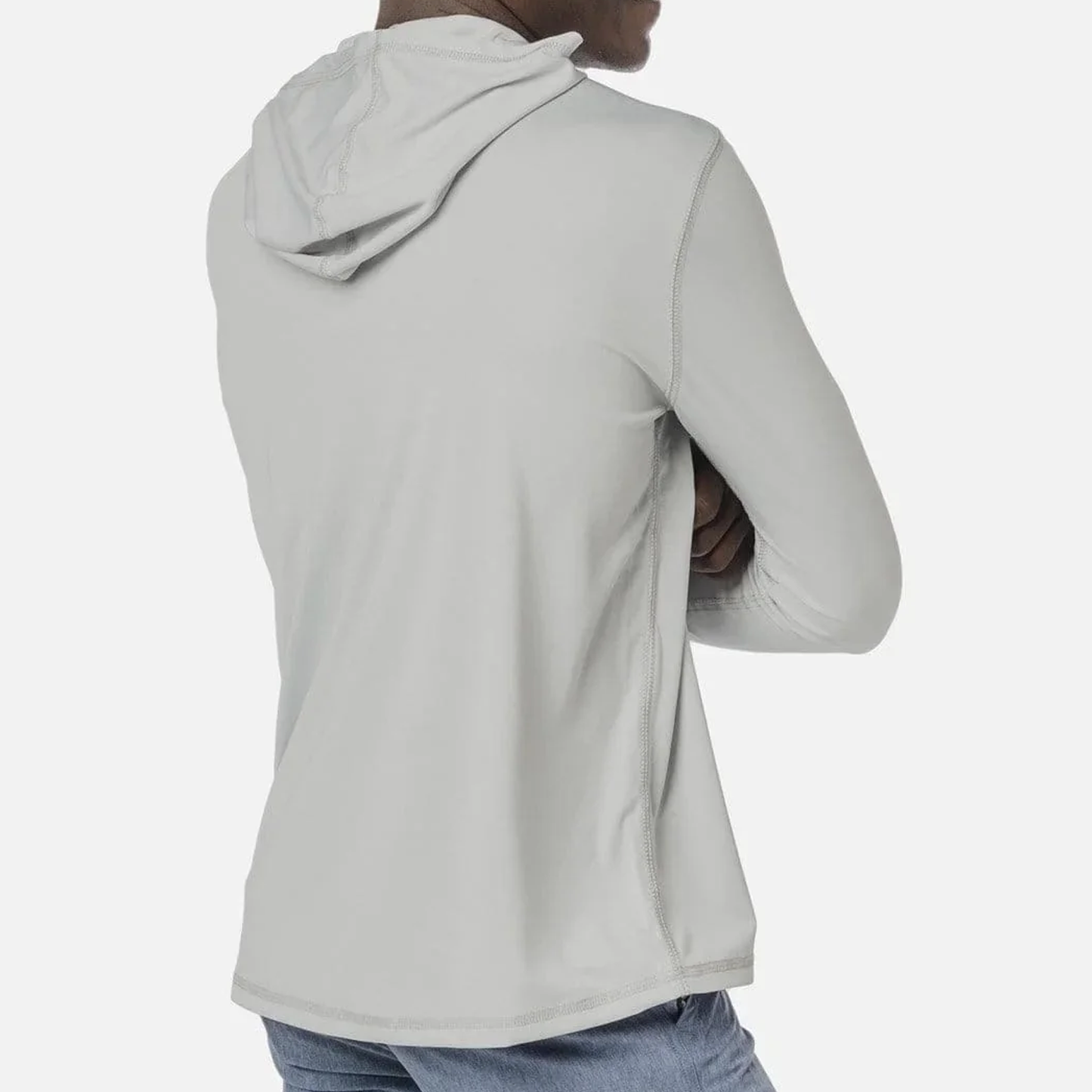 TriPine Solar Shield Performance Hoodie: Pearl Gray