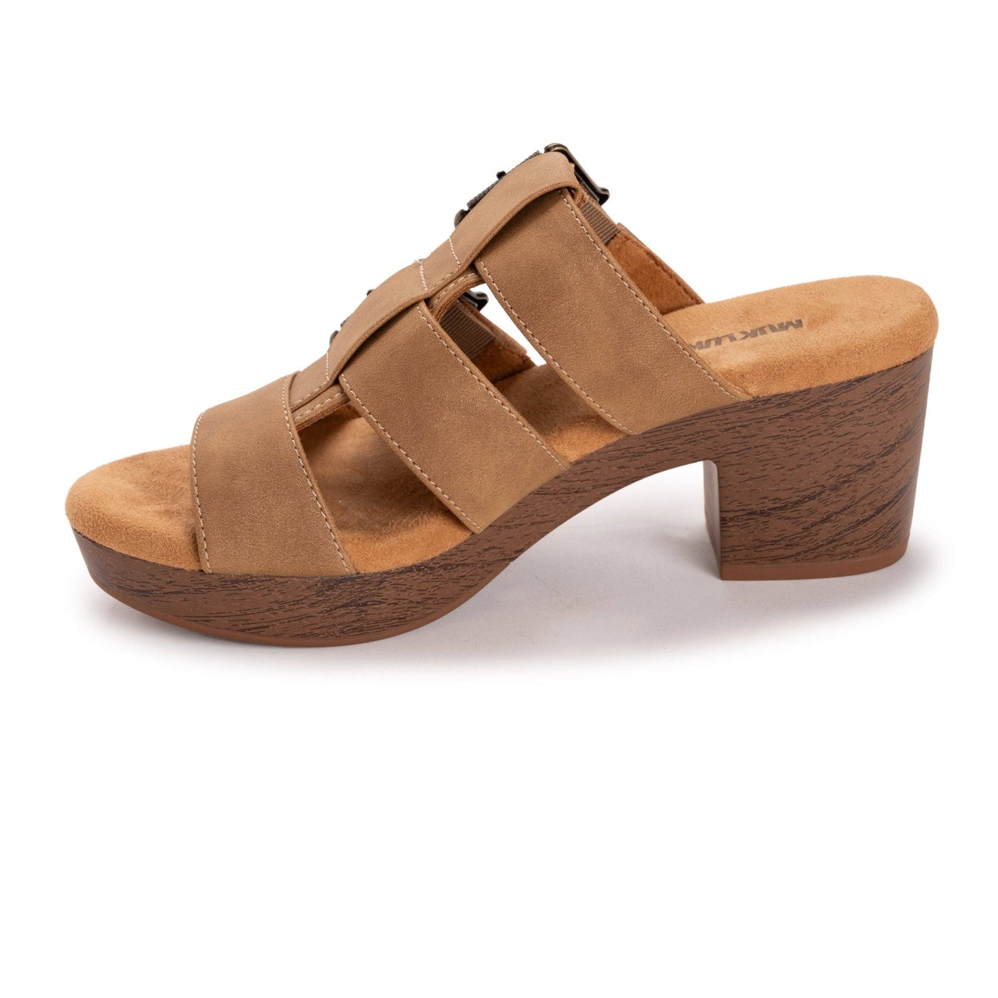 Muk Luks Women's Myra Sandal: Tan