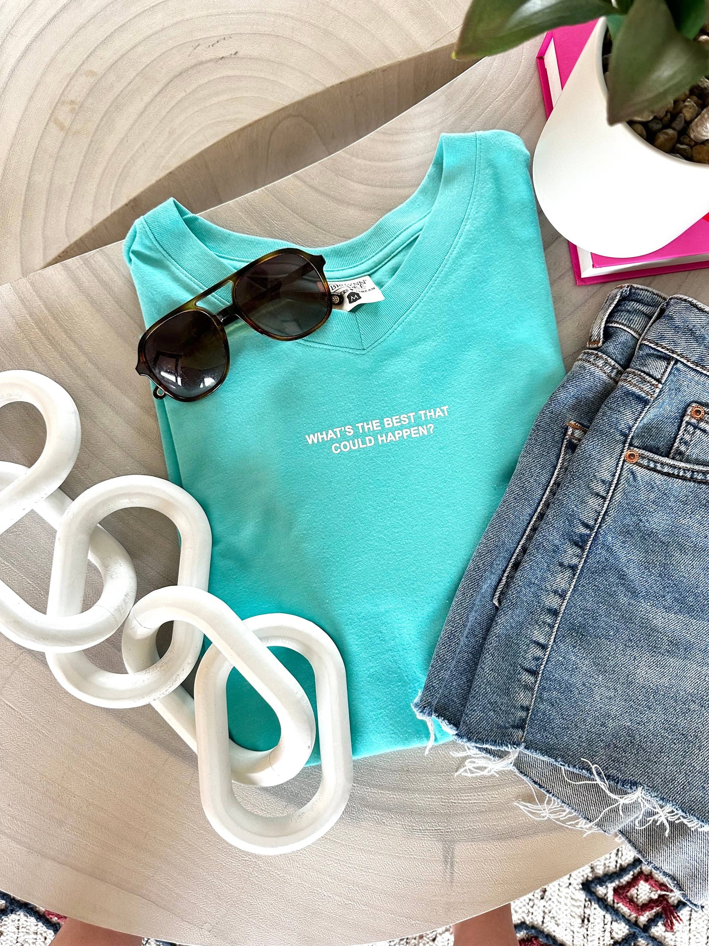 Remember You Prayed - V-Neck (Htr Seafoam)
