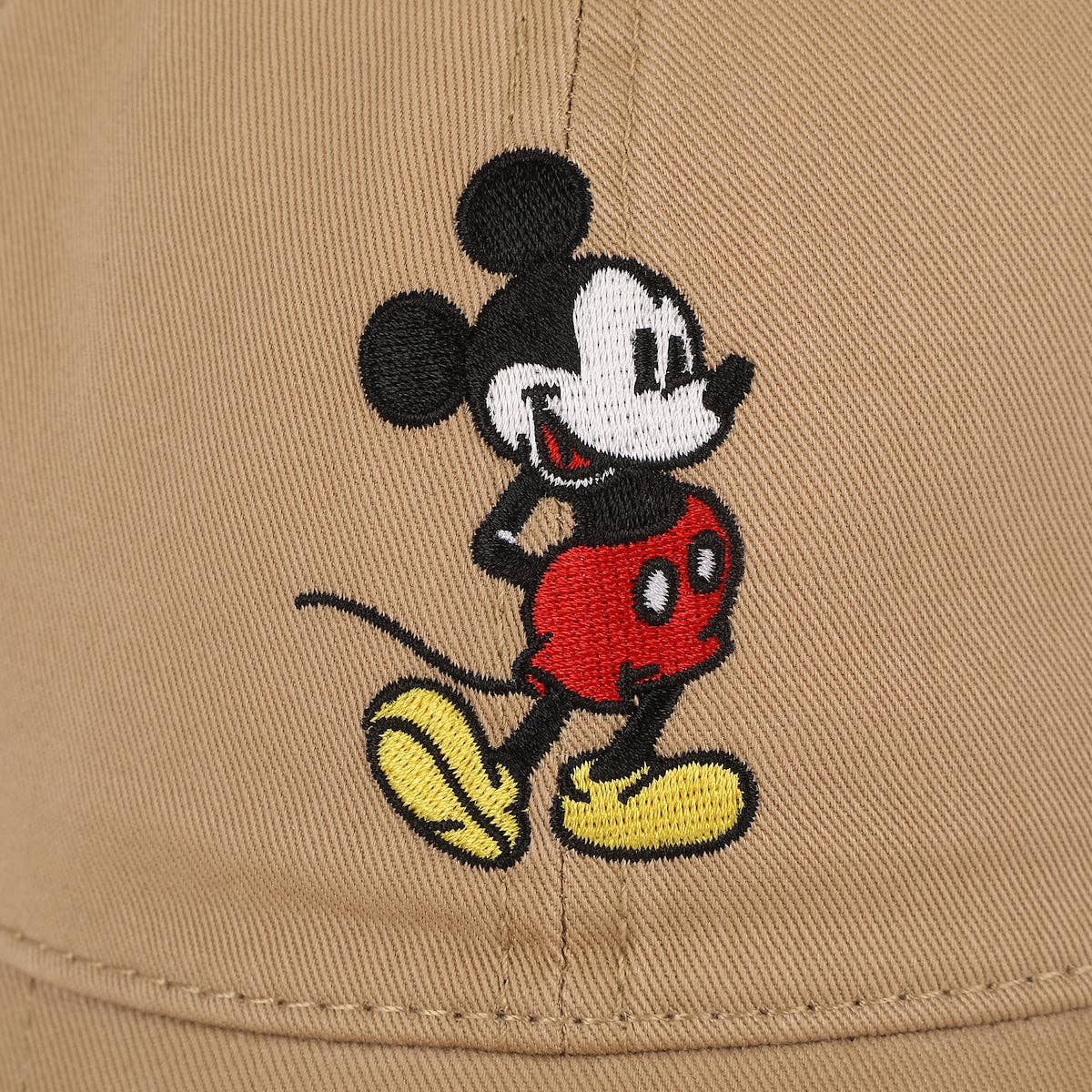 Disney Mickey Mouse Character Art Brown Unstructured Baseball Cap