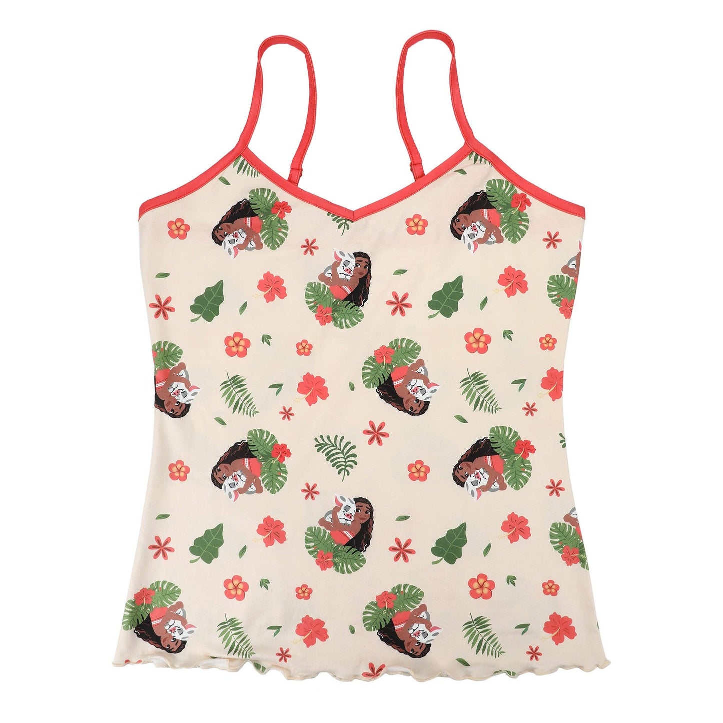Moana Character All-Over Print Women’s V-Neck Cami & Shorts Sleep Set