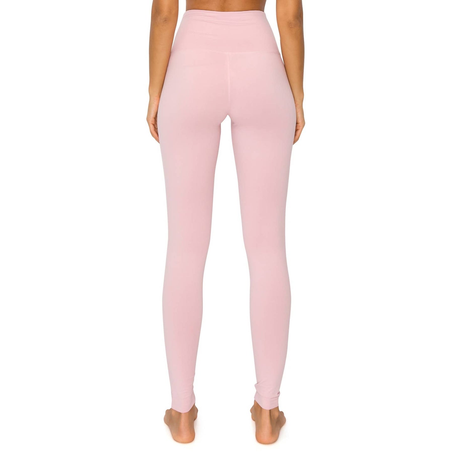 5" Yoga Band Premium Solid Activewear Leggings: Black