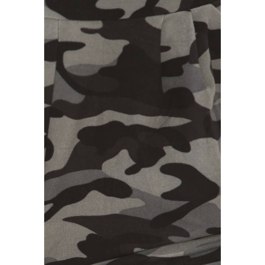 Buttery Soft High Waist Print Harem Shorts: MULTI