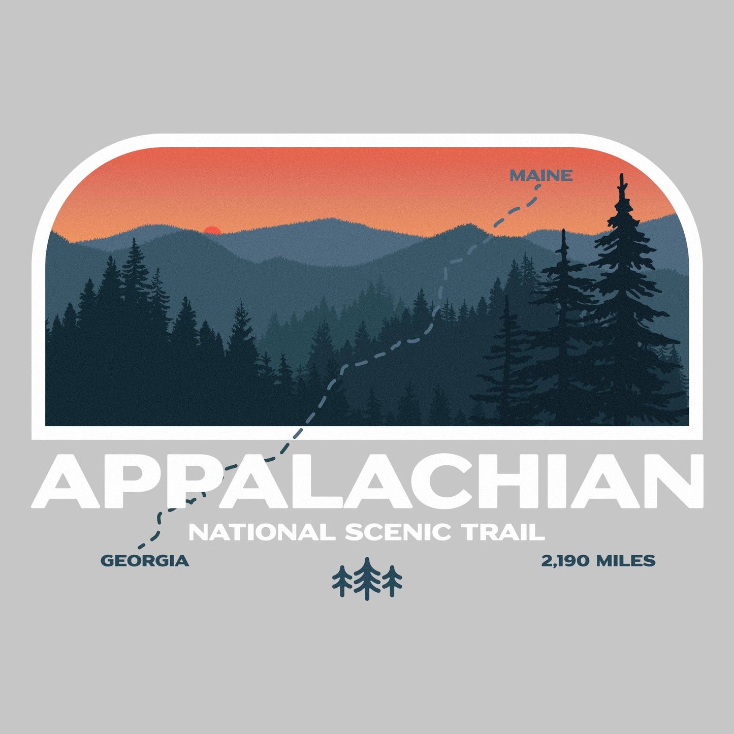 Appalachian Trail Midweight Fleece Crewneck: Heather Mist