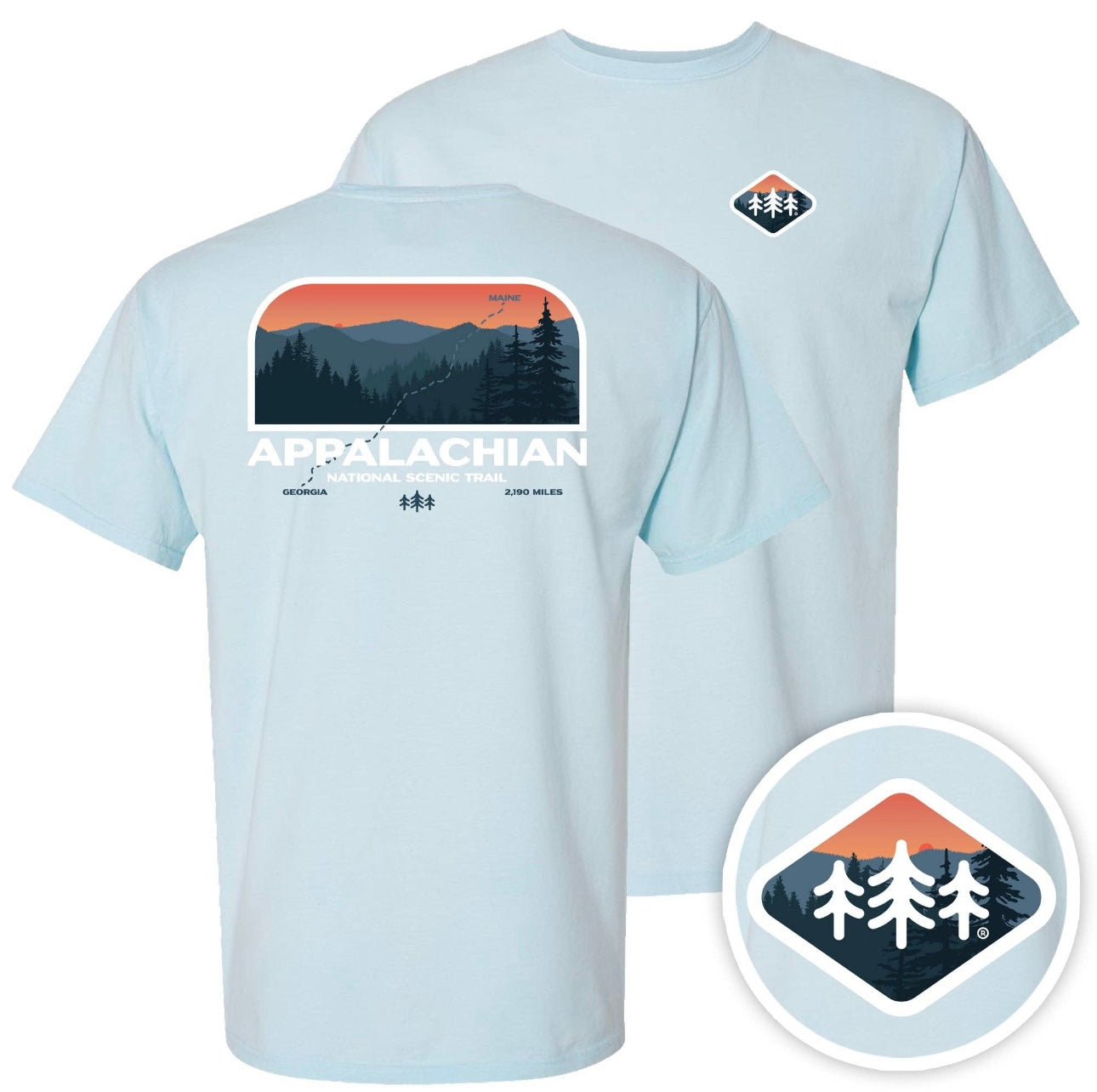 Appalachian Trail Garment Dyed Short Sleeve Tee