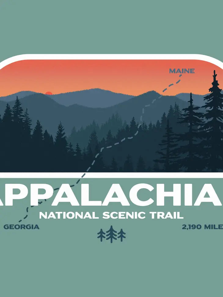 Appalachian Trail Garment Dyed Long Sleeve - Cypress