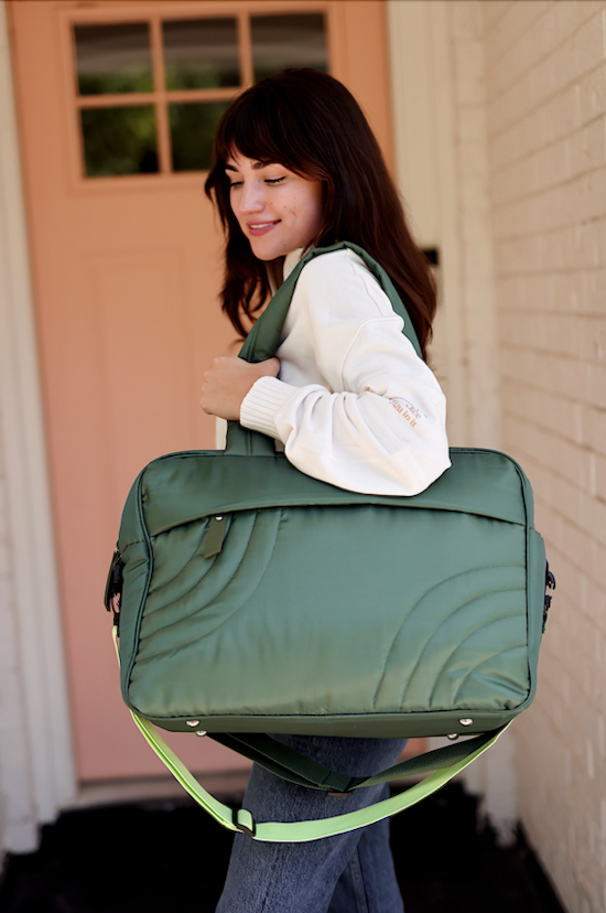 Modern Puffer Duffle - Dark Olive
