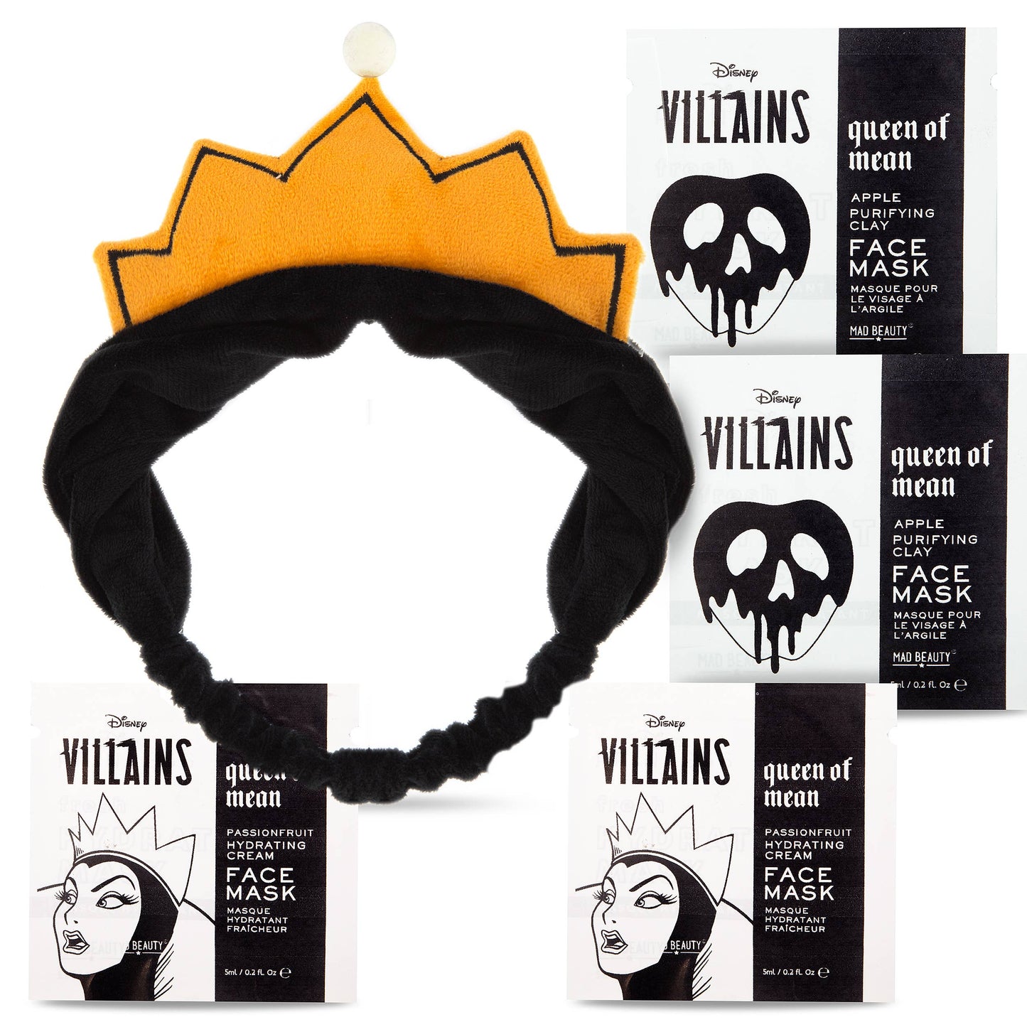 Mad Beauty Disney Pop Villians Headband & Face mask set