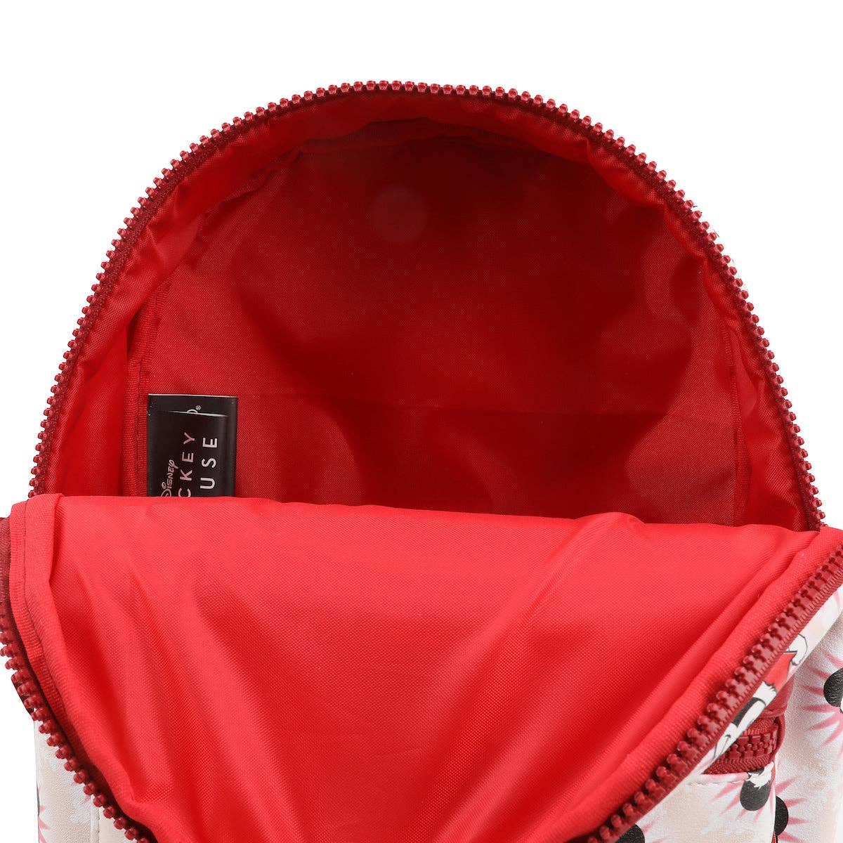 Disney Mickey Mouse Santa Mickey White Faux Leather 10.6" White Mini Backpack