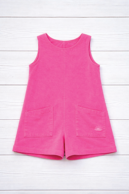 Effortless  Mineral Wash (YOUTH) Romper- Coral