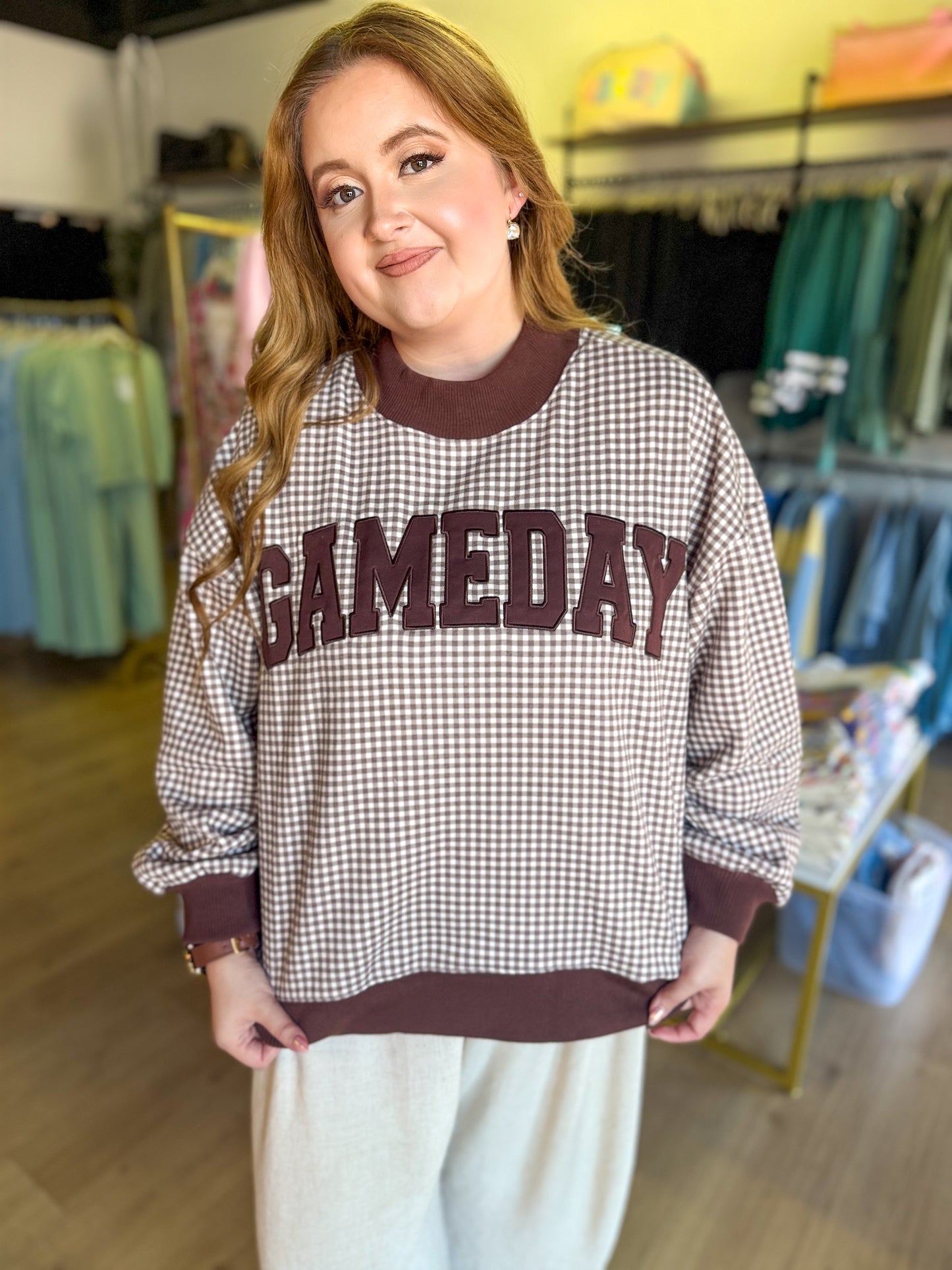 Mockneck Oversized Sweatshirt - Gameday