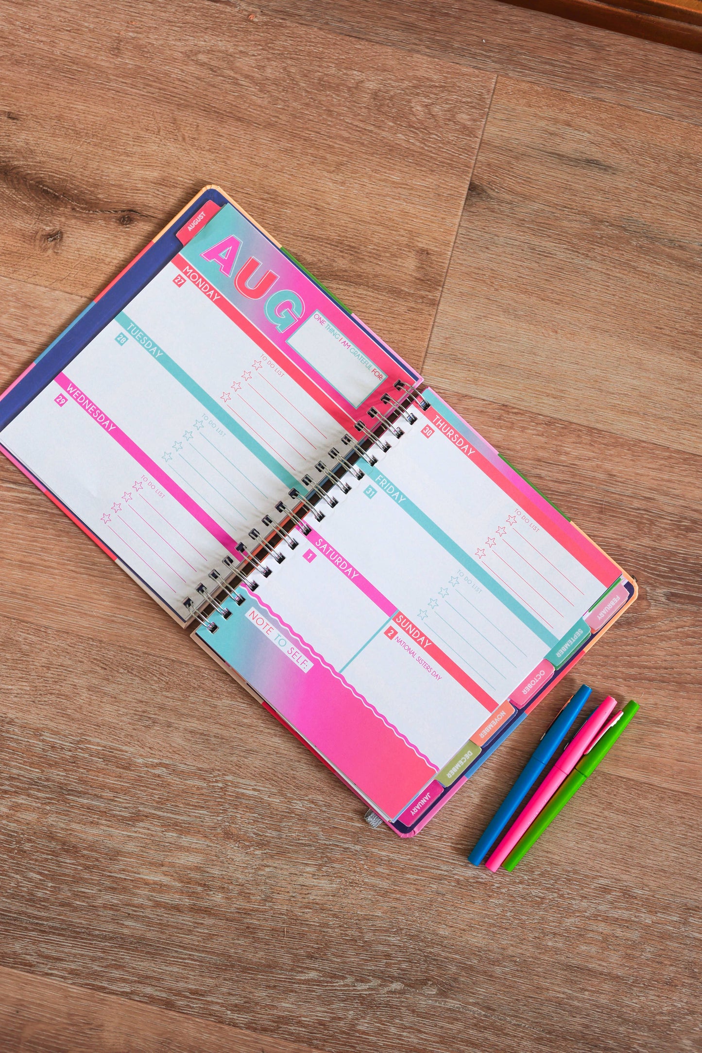 Agenda - 17-Month Academic Planner - Aug 2026 to Dec 2027: Italian Summer