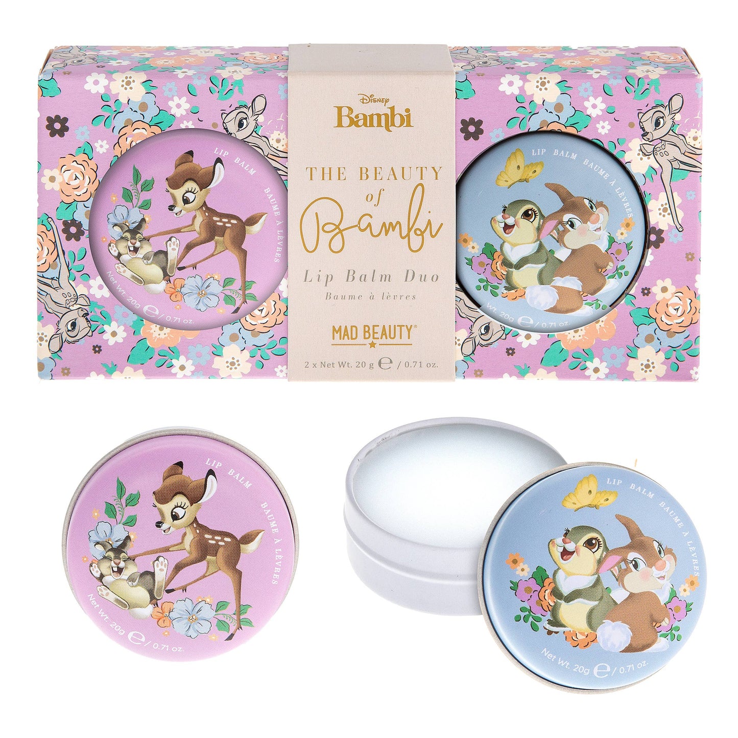 Mad Beauty Disney Beauty Of Bambi Lip Balm Duo
