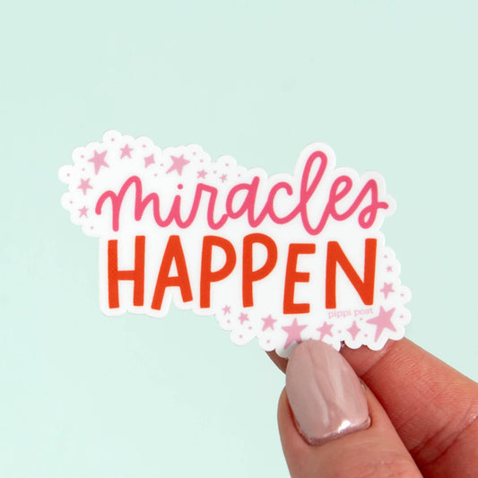 Miracles Happen Decal Sticker