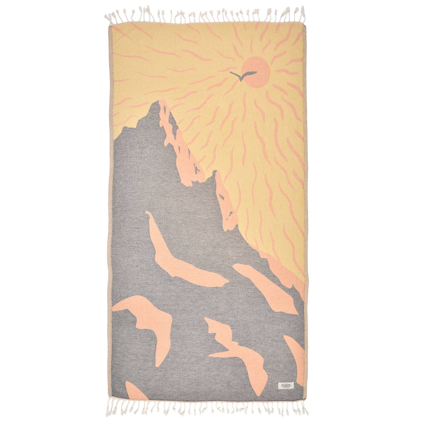 Sunny Utah Peshtemal Pure Cotton Beach Towel