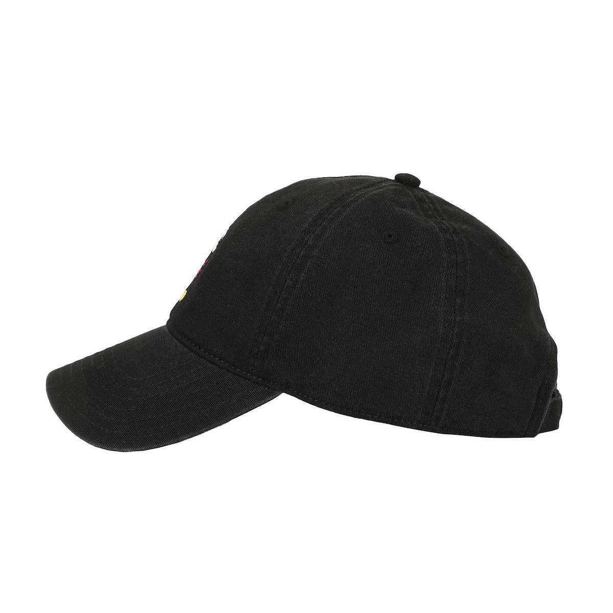 Disney Mickey Mouse Character Art Black Unstructured Baseball Cap