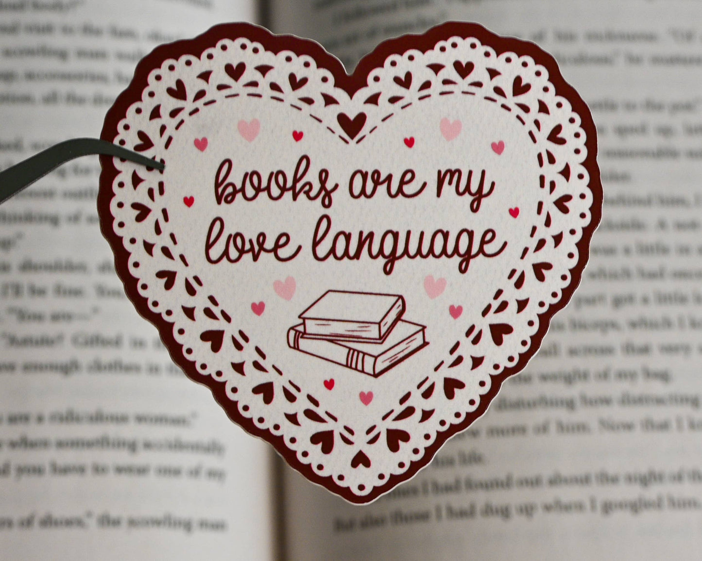 Books Are My Love Language - Bookish Vinyl Sticker